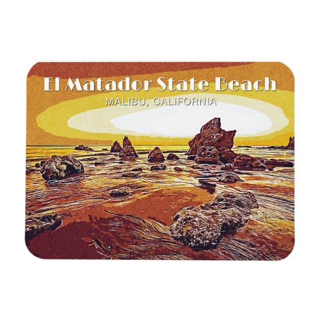 Ímã El Matador State Beach (Horizontal)