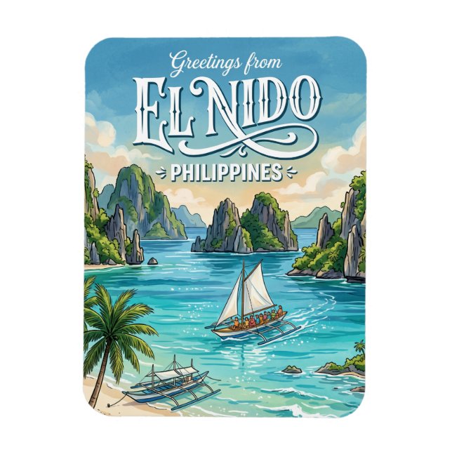 Ímã El Nido Filipinas (Vertical)