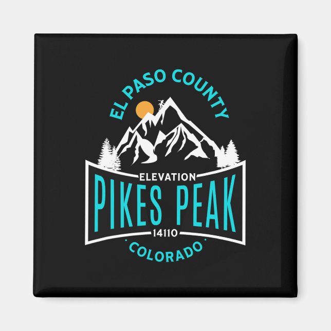 Imã El Paso County Pikes Peak Colorado Escalada  (Frente)