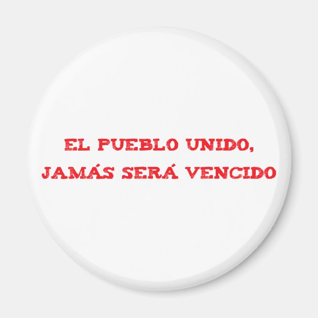 Imã El pueblo Unido, jamas sera vencido (Frente)