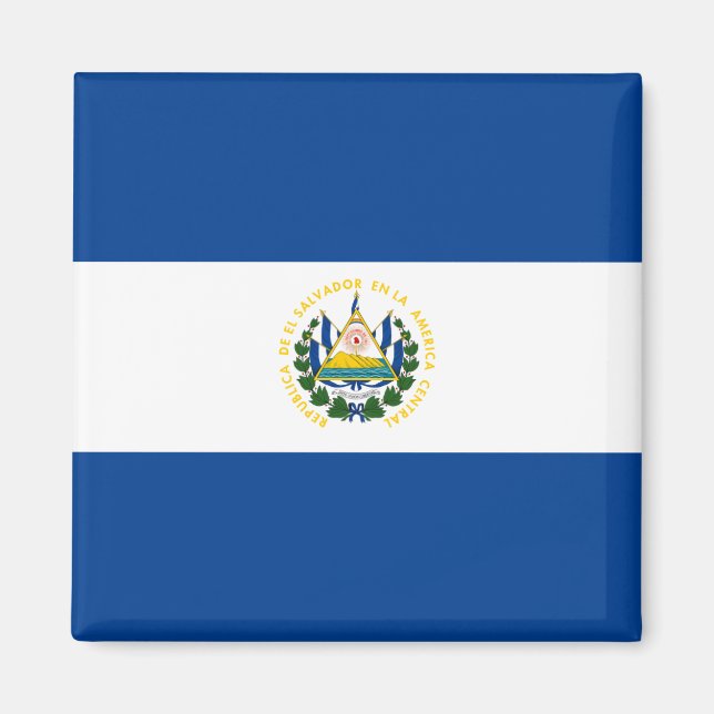 Imã El Salvador Flag Magnet (Frente)