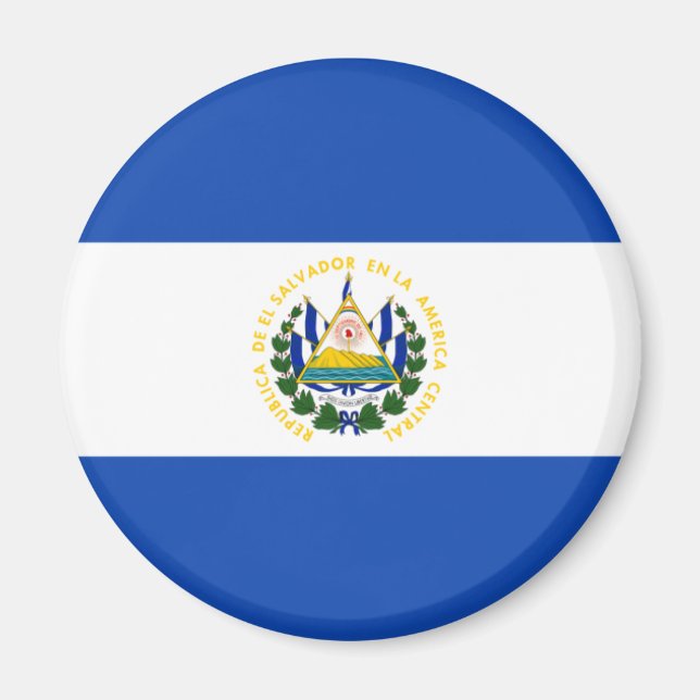 Imã El Salvador Flag Magnet (Frente)