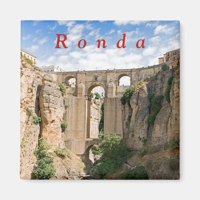 Imã "El Tajo" de Ronda com o Puente Nuevo. (Frente)