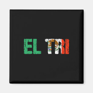 Imã El Tri México Fã de Futebol Camisa da Gi Bandeira