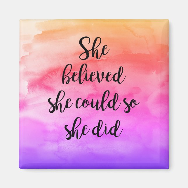 Imã Ela Acreditava Que Podia. (Frente)