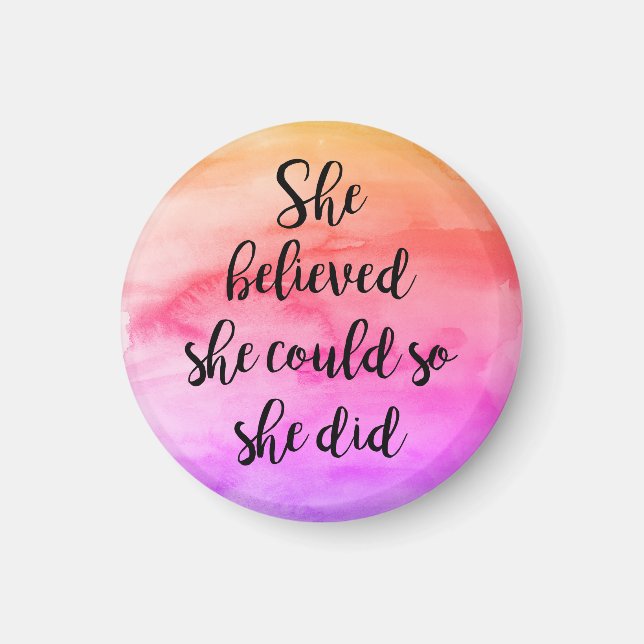 Imã Ela Acreditava Que Podia. (Frente)