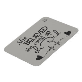 Ímã Ela Acreditou Imã de geladeira