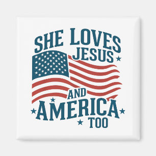 Imã Ela ama Jesus e América demais bandeira norte-amer