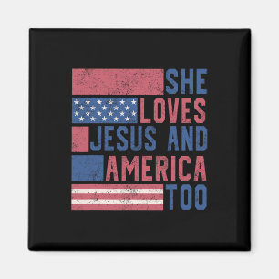 Imã Ela Ama Jesus E América No Dia 4 De Julho, Patrio
