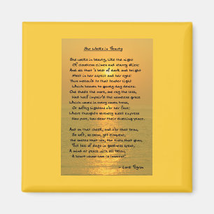 Imã Ela Caminha Em Beleza/Cabo Maio Milset Square Magn