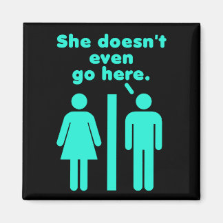 Imã Ela nem vai aqui preto azul