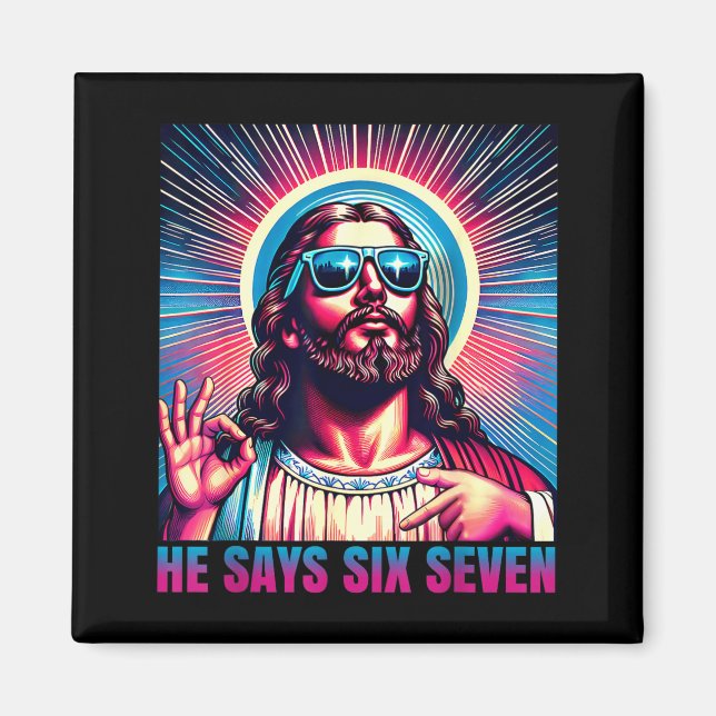Imã Ele Diz Seis Sete Feliz Páscoa Jesus Singles Chris (Frente)