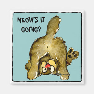 Imã Ele do Meow que vai? Ímã bonito do gato