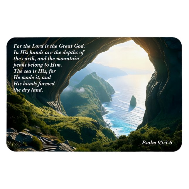 Ímã Ele é o Deus Excelente, Deus e Criação Verso (Horizontal)