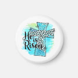 Imã Ele é Risen Cross Páscoa
