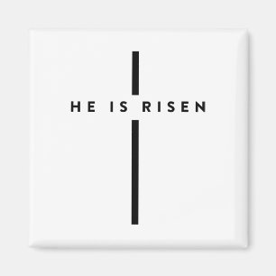 Imã Ele É Risen Cruzando Jesus Páscoa Cristãos 1