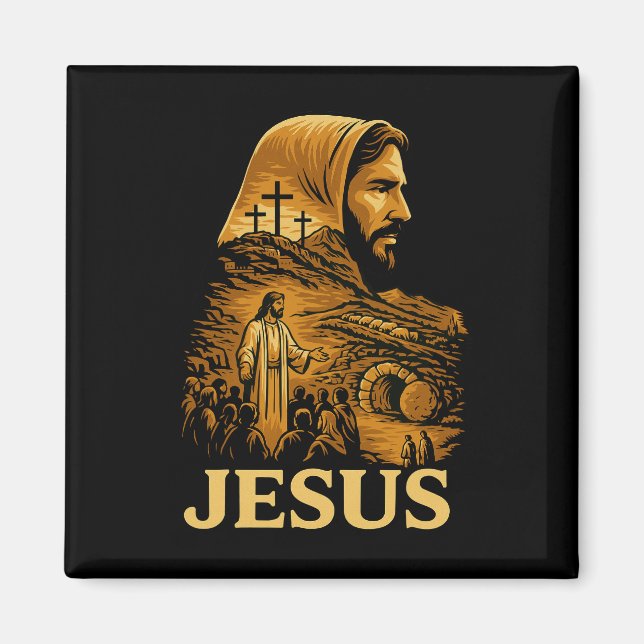 Imã Ele é Risen Jesus Felz pascoa Cristão (Frente)