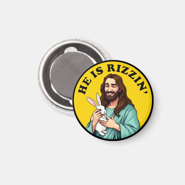 Imã Ele É Rizzin Engraçado Jesus Dia da Páscoa Cristã (Front/Back)