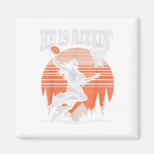 Imã Ele É Rizzin Funny Jesus Páscoa de Basquete Christ