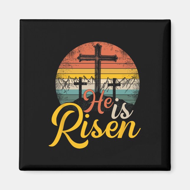 Imã Ele Está Risado - Jesus Páscoa Cristão (Frente)