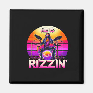 Imã Ele Está Rizzando Jesus Tem Rizzen Retro Christian