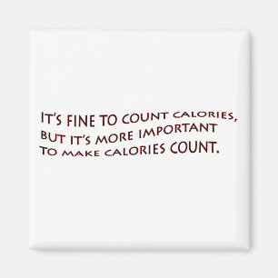 Imã Ele fino para contar calorias…