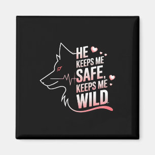 Imã Ele Me Mantém Seguro Ela Me Mantém Amante de Arte 