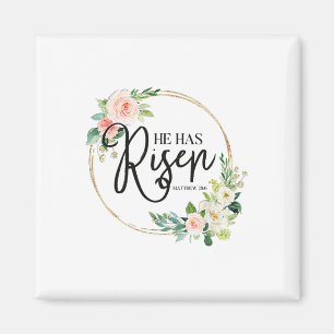 Imã Ele Tem Risen Matthew 286 Flora Christian Páscoa D