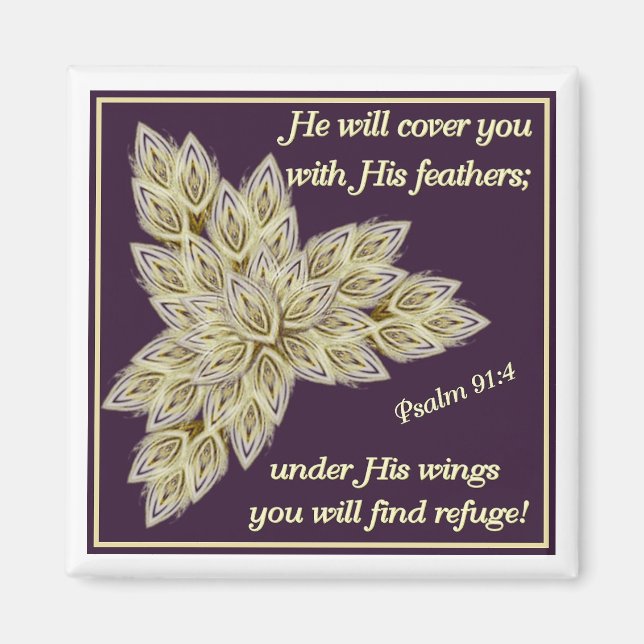 Imã Ele vai te cobrir com suas penas (Frente)