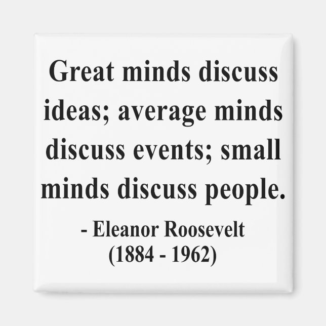 Imã Eleanor Roosevelt Cotação 5a (Frente)