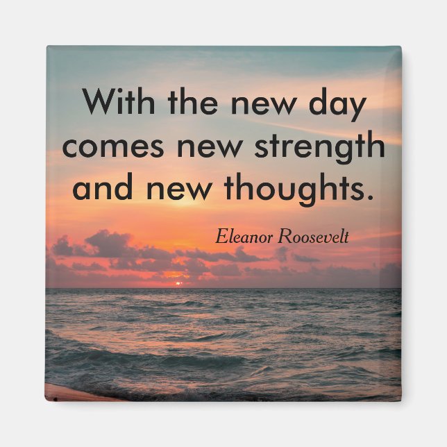 Imã Eleanor Roosevelt - Cotação Inspiracional (Frente)