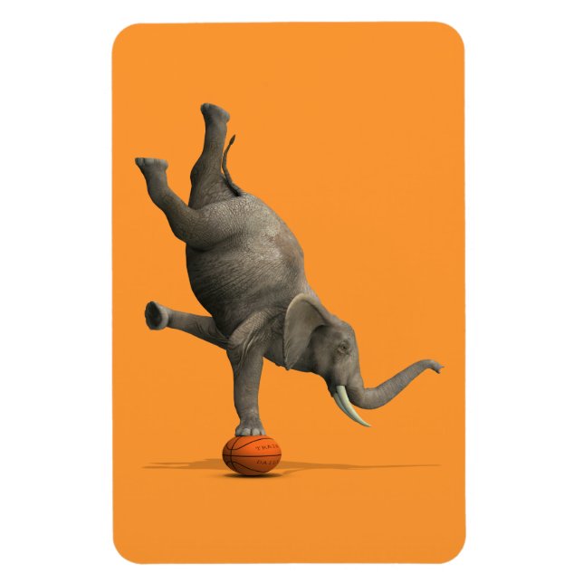 Ímã Elefante Artístico (Vertical)