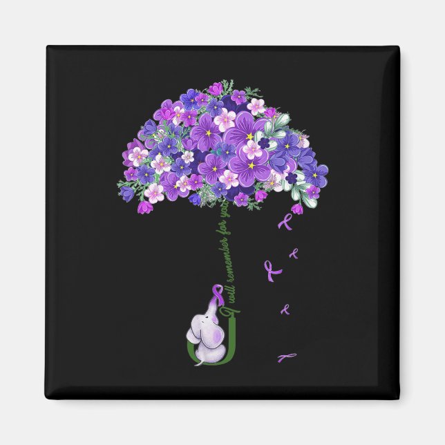 Imã Elefante Bonito Que Lembrarei Por Você (Frente)