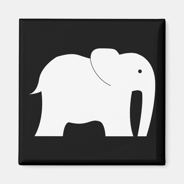 Imã Elefante Branco (Frente)
