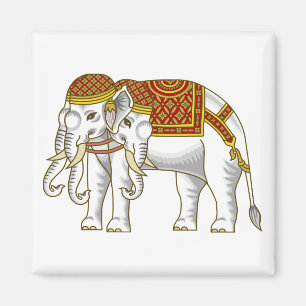 Imã Elefante branco tailandês de Erawan