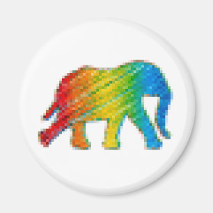 Imã Elefante com Pixels