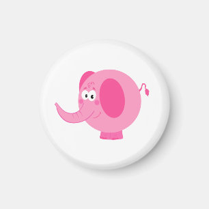 Imã Elefante cor-de-rosa bonito