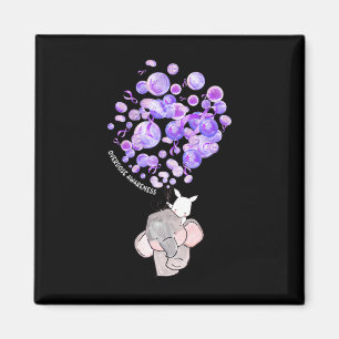 Imã Elefante Cortado Explode Roxo-Roxo Sobredosagem