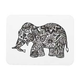 Ímã Elefante do Doodle