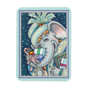 ÍMÃ ELEFANTE DO NATAL, TRISTE DE PRESENTES E BOA CADEI
