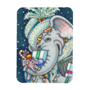 ÍMÃ ELEFANTE DO NATAL, TRISTE DE PRESENTES E BOA CADEI