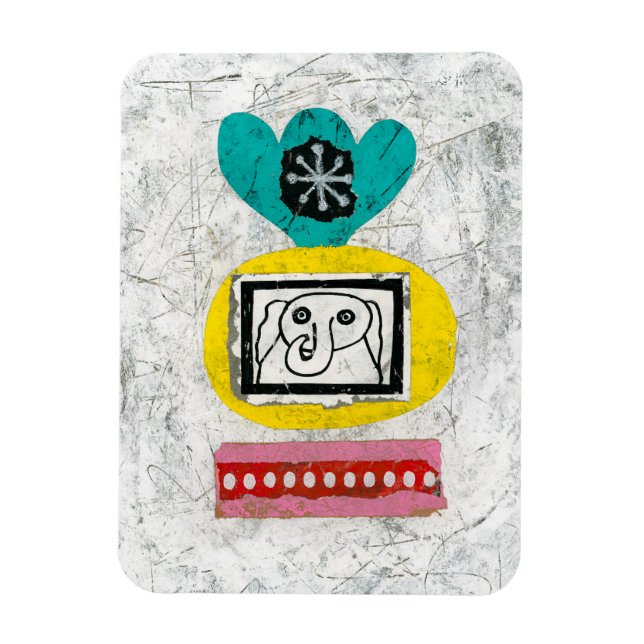 Ímã Elefante É Um Magneta De Refrigerador Com Fio (Vertical)