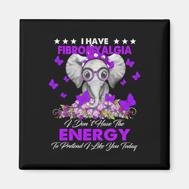 Imã Elefante Eu Tenho Presentes De Consciência Da Fibr (Frente)