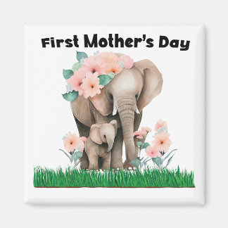 Imã Elefante giro do primeiro Dia de as mães