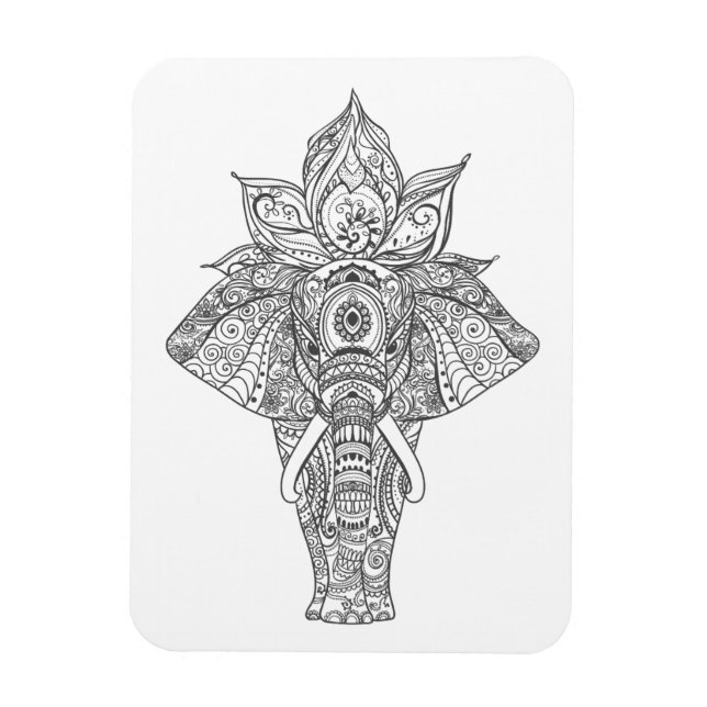 Ímã Elefante Inspirado (Vertical)