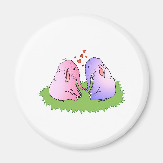 Imã Elefante Love (Frente)