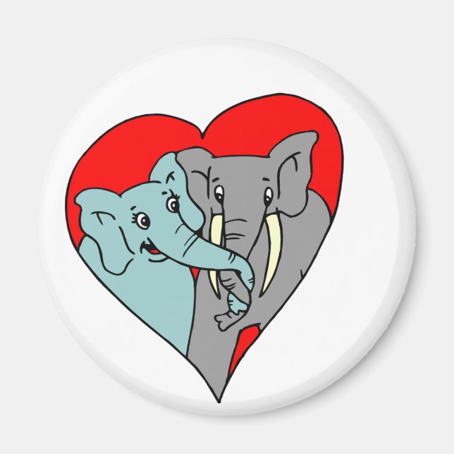 Imã Elefante Love (Frente)