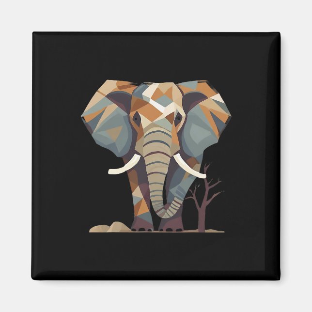 Imã Elefante: Na moda artística dos fãs elefantes salv (Frente)