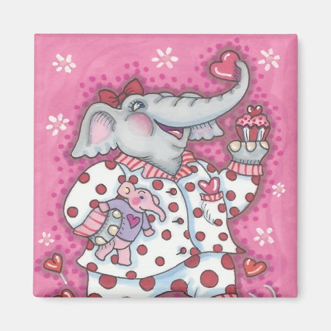 Imã Elefante - NAMORADOS Sweetheart - Praça MAGNET (Frente)