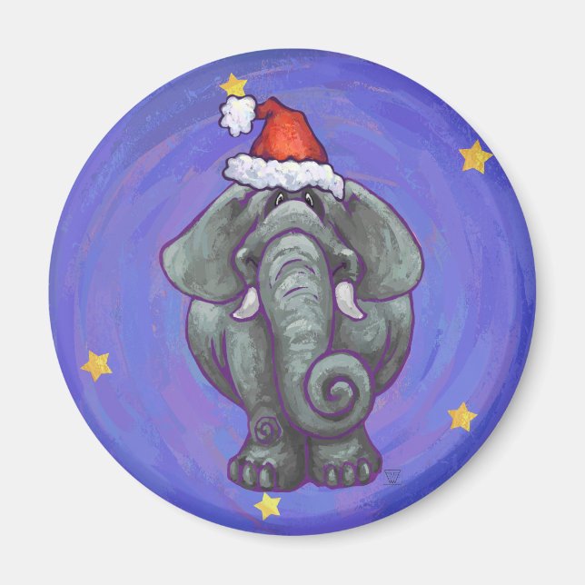 Imã Elefante Natal (Frente)
